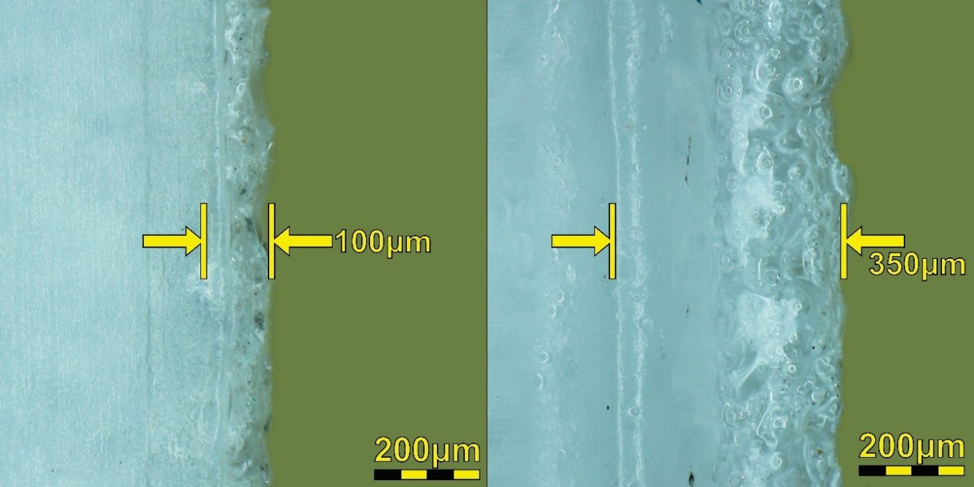 3M™ Dual Lock™ SJ3550-300倍顯微鏡觀察